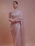 Sara Inspired Pastel Pink Sequin Saree