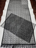 Bollywood Inspired Shimmery Black Net Saree with Sequins