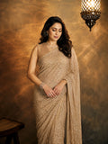 Nita Inspired Georgette Saree with Sequins Embroidery & Cutwork Lace