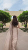 Bollywood Inspired Beige Saree with Original Mirror Work and Embroidery