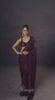Bollywood Inspired Wine Saree with Lace Border & Heavy Sequin Embroidered Blouse