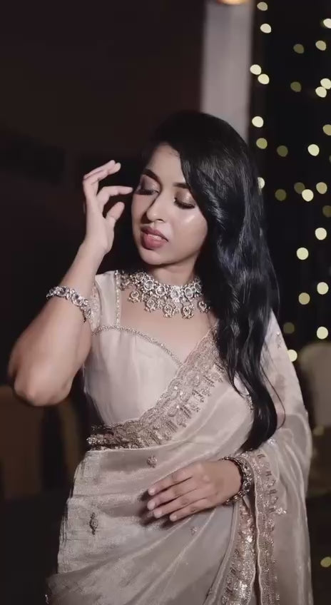 Bollywood Inspired Soft Crunchy Silk Saree with Katdana & Sequin Work