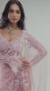 Bollywood Inspired Pink Net Saree with Sequins & Thread Embroidery