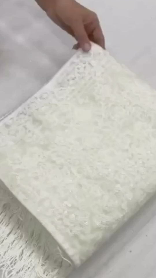 Bollywood Inspired Designer Fancy White Net Saree