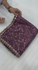Shreya Inspired Wine and Gold Sequin Saree
