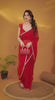 Bollywood Inspired Red Saree with Stylish Border