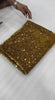 Bollywood Inspired Golden Soft Net Sequin Work Saree with Unstiched Blouse