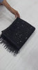 Bollywood Inspired Shimmery Black Net Saree with Sequins