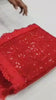 Bollywood Inspired Heavy Red Georgette Saree with Sequin Cutwork Border