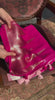 Bollywood Inspired Heavy Zari Pink Saree with Dual Colour Piping