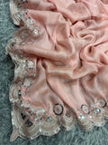 Sara Inspired Pastel Pink Sequin Saree