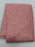 Alia Inspired Georgette Pink Saree Full Sequins Embroidery with Cutwork Lace